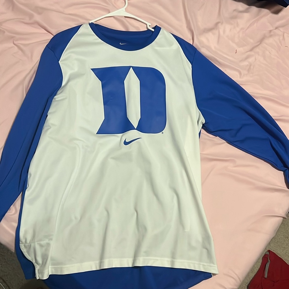 Duke long sleeve shootaround shirt